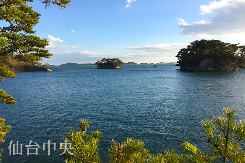 宮城の観光名所である日本三景松島